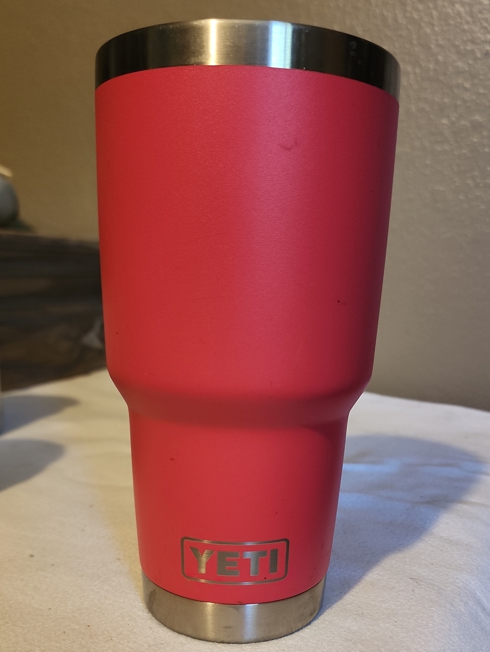 Yeti Pink Insulated Tumbler with Stainless Trim